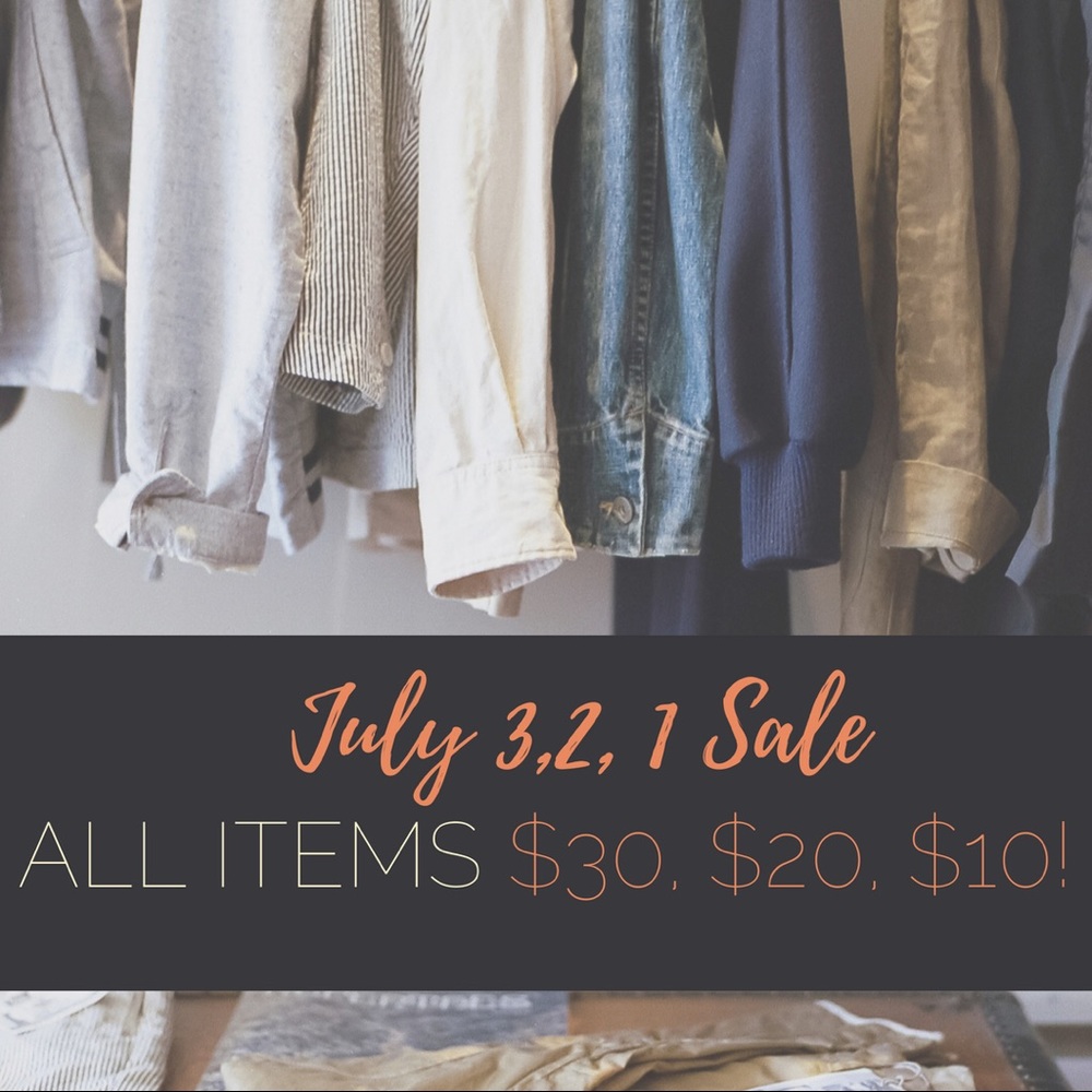 July Sale all month!